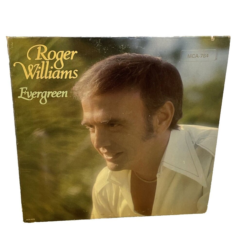Roger Williams Evergreen (Vinyl, 1982) MCA MCA-784 Good LP Record Album